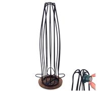 Porte-Capsules Café Métal Noir Rotatif RADKA 40cm Présentoir à Capsules