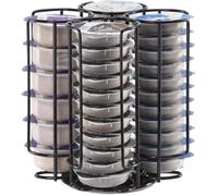 Porte Capsules Compatible pour Tassimo,Porte Dosette de Café,Supports Capsules de Café,Rangement Capsule Rotatif,Noir