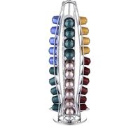 Porte-Capsules de Café - EXZACT - Compatible Nespresso - 40 Capsules - Chromé - Design Contemporain
