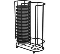 Porte-capsules de café pour Tassimo (Distributeur de capsules à café Support Rangement pour 26 capsules) Noir mat