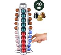 Porte-capsules de café Support pour 40 capsules compatible avec le porte-capsules Nespresso Distributeur de capsules