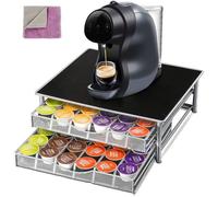 Porte-Capsules Dolce Gusto - Grande Capacité de 72 PCS - Noir - Avec 1 Chiffon de Nettoyage Supplémentaire