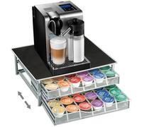Porte Capsules Dolce Gusto - Laizere - Support à Capsules à Café - Noir - Métal - Carré