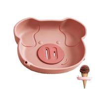Porte-capsules en silicone en forme d'animal - Forme d'animaux anti-goutte en silicone réutilisable, avec porte-pilles, lavable au lave-vaisselle, pour , voyages, été, fêtes, en plein air