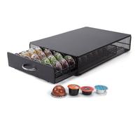 Porte Capsules Nespresso Vertuo Tiroir Rangement 40 Capsules Noir