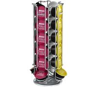 Porte-Capsules Rotatif Pouvant Contenir 24 Capsules Dolce Gusto Acier Chromé