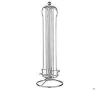 Secret de Gourmet – Porte-capsules rotatif 36 capsules – 13 x 38,5 cm – Argent G