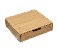 Porte Capsules Tiroir en Bambou ""Rota"" 34cm Naturel Marron