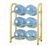 Porte-carafe à eau robuste à plusieurs niveaux - Support de bouteille d'eau en métal pour maison/bureau - Solution de stockage pour refroidisseur d'eau peu encombrant - Distributeur d'eau