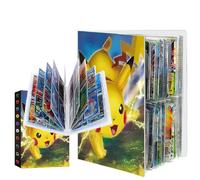 Porte Carte, Album de Cartes, 4 Poche Classeur Carte pour Cartes, Livre Rangement Carte Carnet, 30 Pages Capacité de 240 Carte