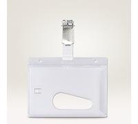 Porte-carte avec clip, 54 x 90 mm, transparent