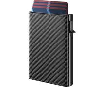 Porte Carte bancaire Portefeuilles et Porte-Cartes Portefeuille Mince pour Hommes Porte-Cartes de crédit Pop-up en Aluminium, Mini-Portefeuille pour Hommes avec Compartiment pour Billets.