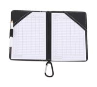 Porte-Carte De Golf, Carnet De Notes En Pu Avec 2 Feuilles De Score Gratuites Et 1 Crayon Et Crochet, Suivi Des Notes Statistiques