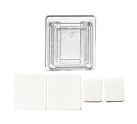 Porte-carte de péage - Porte-transpondeur | Porte-permis de stationnement, porte-badge rigide transparent avec 4 rubans adhésifs double face pour pare-brise de camion