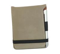 Porte-carte de score de golf et couverture de livre de verge avec crayon de score de jeu, carnet de notes de golf en cuir synthétique pour la tenue des scores, 11,4 x 9,4 cm - kaki