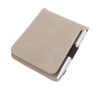 Porte-Carte de Score en Cuir PU Durable, avec Cartes de Score et Stylo pour Golfeurs, Compact, Marron Clair, 4,53 X 3,74 Pouces