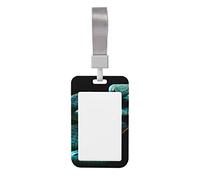 Porte-carte de serpent bleu, porte-badge, porte-carte d'identité, porte-carte de travail, porte-passeport, beau et accrocheur.