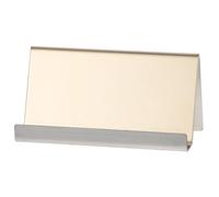 Porte-carte de Visite de Bureau en Acier Inoxydable, Support Stable | Finition Lisse et Polie, Présentation Soignée, pour Cartes Visiteur et Cartes Nom, Accueil Hôtel
