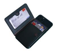 Porte-carte d'identit du dimanche bon march pour dos de tlphone portefeuille de tlphone en cuir avec un stand flip tanche en cuir portefeu