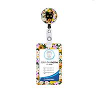 Porte-carte d'identité paresseux avec enrouleur de badge rétractable Model 4