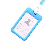Porte-Carte D'identité Transparent Double Face, Portable, Pour Les Employés, Étiquettes Nominatives Avec Lanière