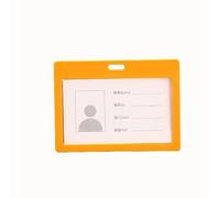 Porte-Carte D'identité Transparent Horizontal Simple Pour Étudiant Infirmière, Couverture De Protection De Carte De Crédit Pour Bus, École, Banque Et Bureau
