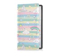 Porte-carte d'immatriculation et d'assurance en cuir de qualité supérieure pour carte d'identité, permis de conduire, cartes d'information clés de contact