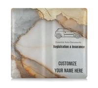 Porte-carte d'immatriculation et d'assurance personnalisé en cuir synthétique pour hommes et femmes, accessoires de camion pour cartes, document essentiel, permis de conduire, papiers du véhicule