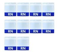 Porte-carte en PVC transparent imperméable - Protection durable pour le lieu de travail et l'extérieur - Design résistant à la déchirure - Porte-badge horizontal transparent