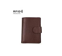 Porte-Carte Homme Portefeuille Protection Magnétique Cuir Anti-Magnet RFID Marron - YONIS G