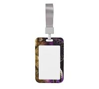 Porte-carte loups et attrape-rêves, unisexe, porte-badge, porte-carte d'identité, porte-pass de travail, beau et accrocheur.