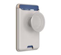 Porte-carte MagSafe Modèle PopWallet avec PopGrip Stand et Selfie Blanc