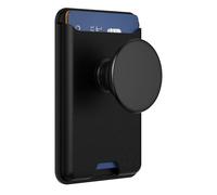 Porte-carte MagSafe Modèle PopWallet avec PopGrip Stand et Selfie Noir