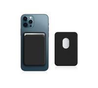 Porte Carte MagSafe pour iPhone 12 et 13 et 13 Revêtement en Cuir Magnétique Noir