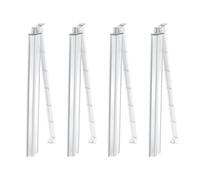 Porte-carte Mahjong - Supports En Acrylique | Ensemble Tout-en-un De 4 Supports Et Poussoirs Pour Carreaux De Mahjng, Règle De Mahjong Américaine Transparente Pour Club Social, Fêtes De Vacances Et S