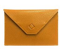 Porte carte papier voiture enveloppe + étui carte RFID, carte grise permis assurance identité crédit en cuir LOLUNA® (Jaune