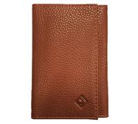 Porte carte papier voiture + étui Carte RFID, carte grise, permis, identité, assurance, 3 volets compact cuir LOLUNA® (Marron)