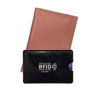 LOLUNA® Etui Carte Grise Cuir, permis Conduire Voiture + étui Carte RFID, identité, Assurance, 4 Volets, Plusieurs Couleur Homme et Femme - Chocolat