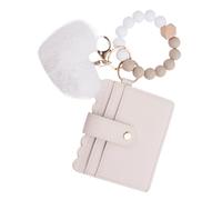 Porte-carte pendentielle - Clip d'ouverture élégant, sangle à poignet douce | Organisateur bourse de monnaie moelleux, portefeuille zip la mode pour une utilisation du voyage, un pendentif sac multifo