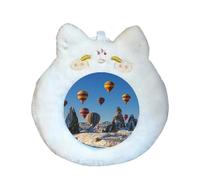 Porte-Carte Photo Mignon Mini Doux Peluche Poilu Portable Épingle De