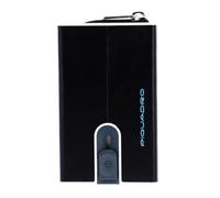 Porte carte - PIQUADRO - Blue Square - Compact - RFID - Cuir Noir