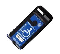 Porte-carte portable pour personnes handicapées de stationnement avec 3 poches et 1 porte-stylo en PVC transparent pour permis de stationnement, prévention des dommages causés par le soleil