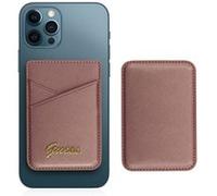 GUESS Portefeuilles avec Magsafe en Cuir iPhone 12 Design Saffiano en Couleur Rose GUWMSSASLPI, Rose