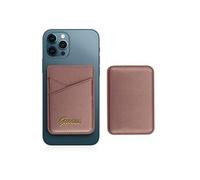 Porte-carte pour Magsafe iPhone 12 Fixation Magnétique Saffiano Rose