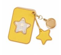 Porte-Carte Rétractable Étoile, Clip, Jaune cire d'abeille | Matériau plastique, Accessoire cartes, Utilisation quotidienne, Pr employés bureau