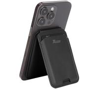 Porte-carte RFID magnétique compatible MagSafe fonction support - coloris noir [Xcase]