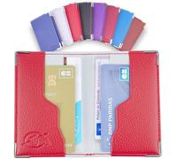 Porte Carte RFID UGOZEN| Étui 4 Cartes Bancaire, Pochette Anti-Piratage Élégant pour Vos Cartes de Crédit pour Homme et Femme