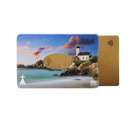 Porte-carte rigide anti-RFID - Protection 1 carte bancaire - PVC ""Finistère"" - Fabriqué en France - Color Pop