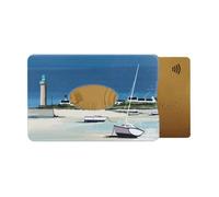 Porte-carte rigide anti-RFID - Protection 1 carte bancaire - PVC ""Marine"" - Fabriqué en France - Color Pop