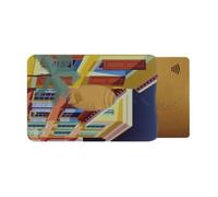 Porte-carte rigide anti-RFID - Protection 1 carte bancaire - PVC ""Ocre"" - Fabriqué en France - Color Pop